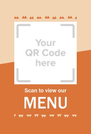 QR Code Table Placard