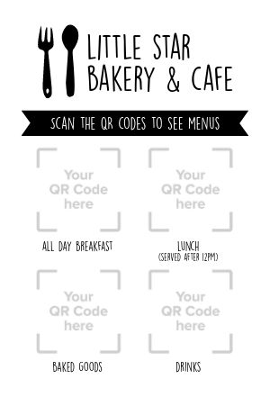 QR Codes Table Card